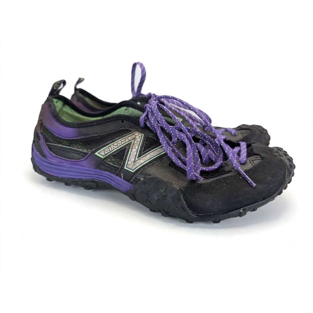 New Balance Minimus 10v1 WT10 W10 Black Purple Barefoot Trail Running Used